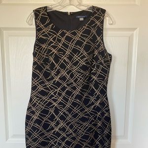 Tommy Hilfiger Black & Gold Sleeveless Dress